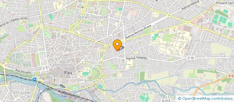 localisation de l'entreprise MADAME JACQUELINE NOUGARO à PAU