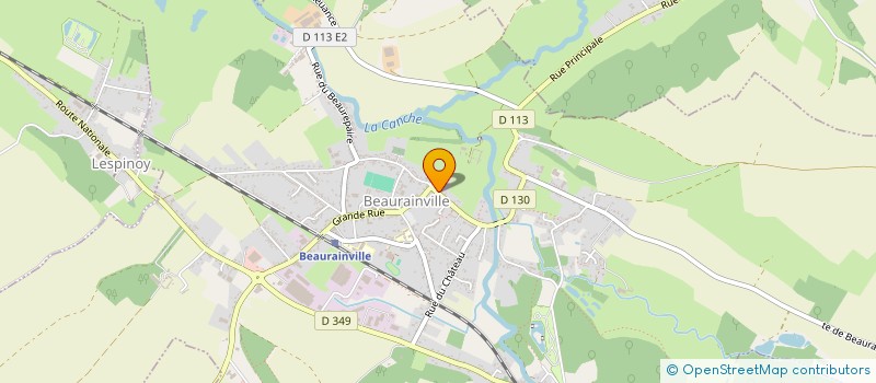 localisation de l'entreprise MADAME JACQUELINE OBEL  BEAURAINVILLE