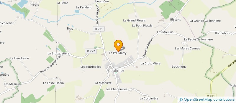 localisation de l'entreprise MADAME JACQUELINE OLIVIER à COULIMER