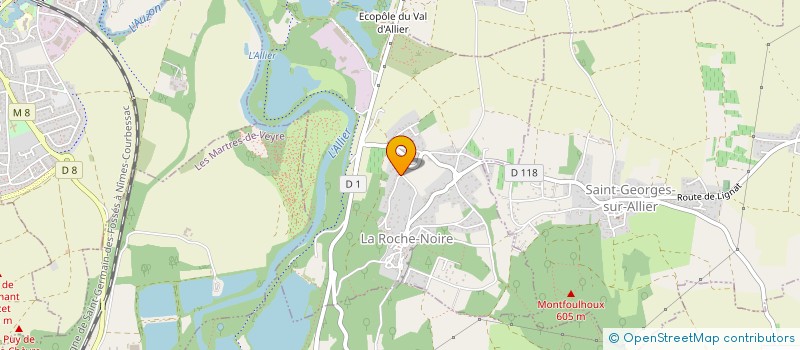 localisation de l'entreprise MADAME JACQUELINE OLLIER  LA ROCHE-NOIRE