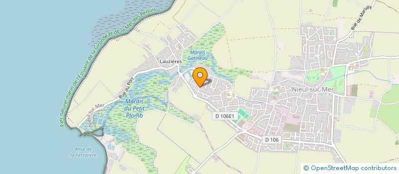 localisation de l'entreprise MADAME JACQUELINE OLLIVIER  NIEUL-SUR-MER