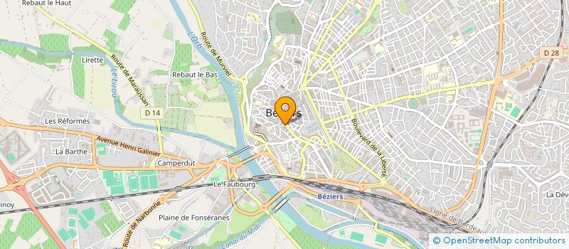 localisation de l'entreprise MADAME JACQUELINE OULD KACEM à BEZIERS