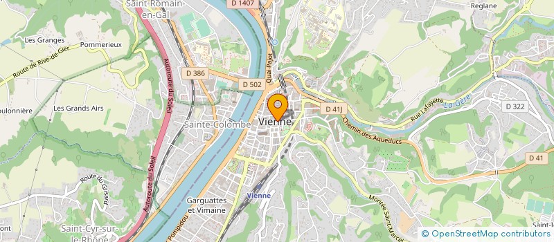 localisation de l'entreprise MADAME JACQUELINE PALAYER à VIENNE