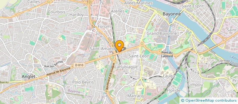 localisation de l'entreprise MADAME JACQUELINE PARAYRE  BAYONNE