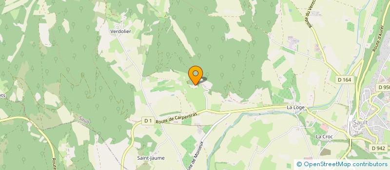 localisation de l'entreprise MADAME JACQUELINE PARIS  SAULT