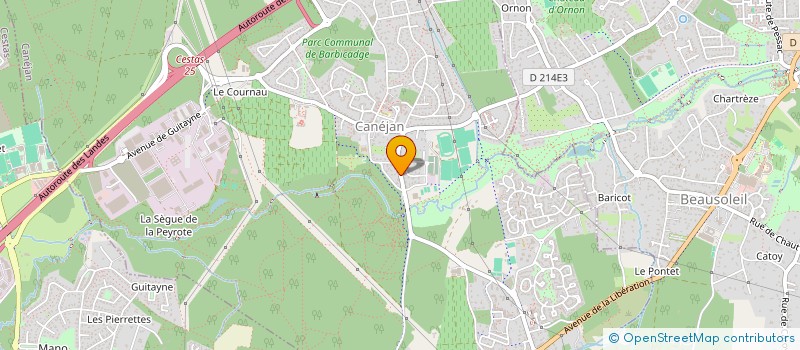localisation de l'entreprise MADAME JACQUELINE PASCAL  CANEJAN