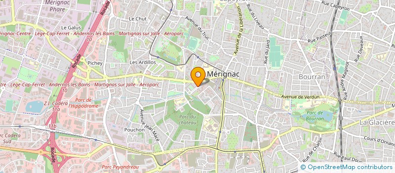 localisation de l'entreprise MADAME JACQUELINE PASQUIER à MERIGNAC