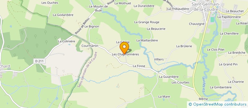 localisation de l'entreprise MADAME JACQUELINE PATRIX à SAINT-GERMAIN-DE-LA-COUDRE