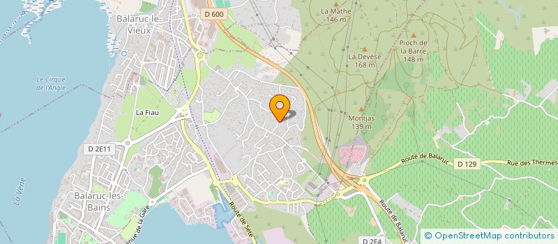 localisation de l'entreprise MADAME JACQUELINE PAULIN à BALARUC-LES-BAINS