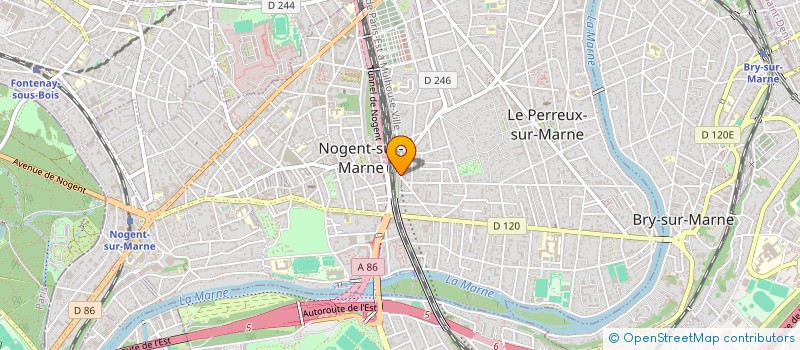 localisation de l'entreprise MADAME JACQUELINE PAVAILLON  LE PERREUX-SUR-MARNE