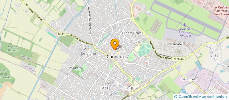 localisation de l'entreprise MADAME JACQUELINE PAYRAU  CUGNAUX