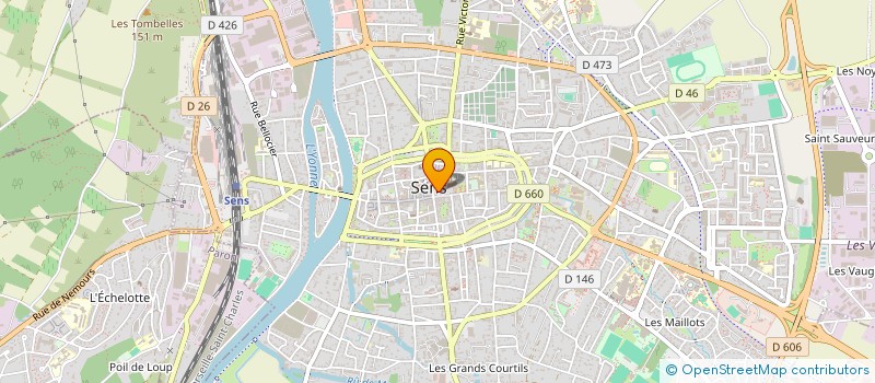 localisation de l'entreprise MADAME JACQUELINE PECCI  SENS