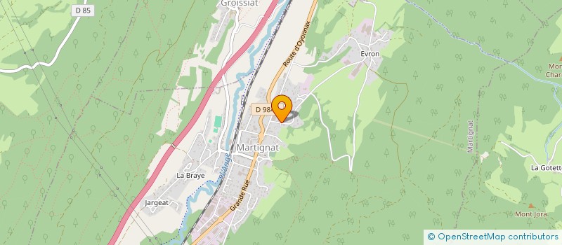 localisation de l'entreprise MADAME JACQUELINE PEISSON à MARTIGNAT