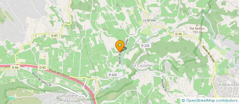 localisation de l'entreprise MADAME JACQUELINE PELISSIER  LE CASTELLET