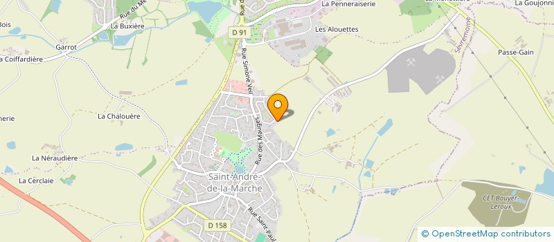 localisation de l'entreprise MADAME JACQUELINE PELLETIER  SEVREMOINE