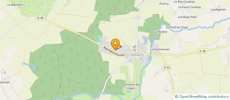 localisation de l'entreprise MADAME JACQUELINE PERIGAULT  MAXENT