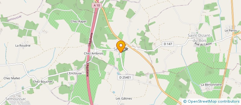 localisation de l'entreprise MADAME JACQUELINE PETIT  SEMILLAC