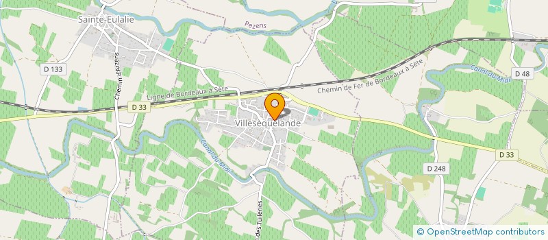 localisation de l'entreprise MADAME JACQUELINE PEYRE  VILLESEQUELANDE