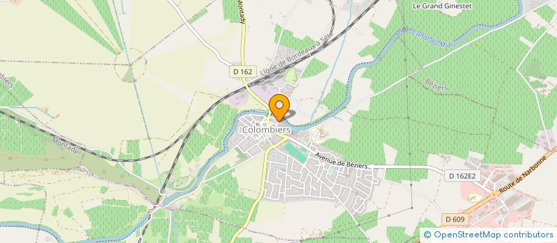 localisation de l'entreprise MADAME JACQUELINE PEYRONNET à COLOMBIERS