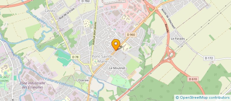 localisation de l'entreprise MADAME JACQUELINE PHILBERT  PONT-SAINTE-MARIE