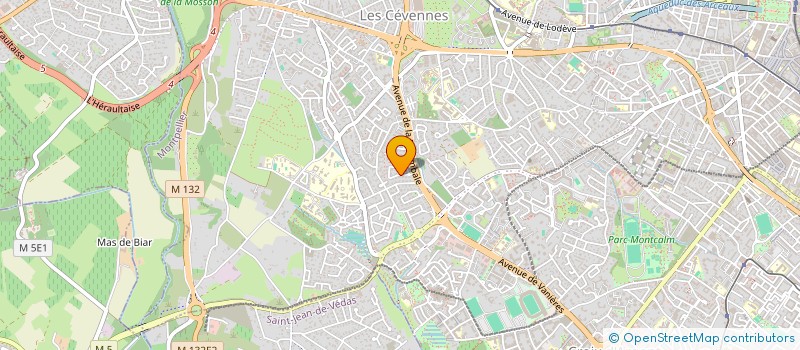 localisation de l'entreprise MADAME JACQUELINE PIANEZZA à MONTPELLIER
