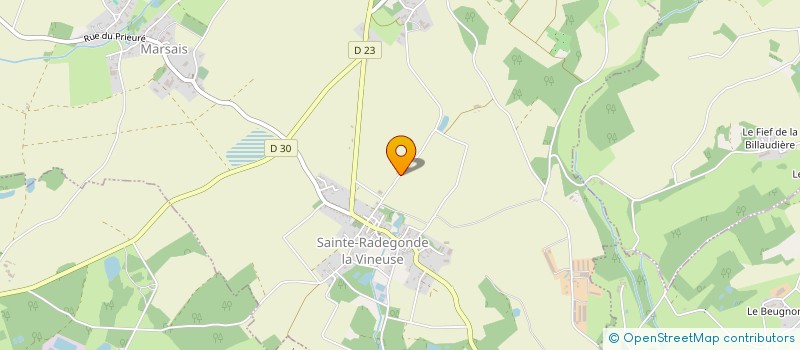 localisation de l'entreprise MADAME JACQUELINE PINEAU  MARSAIS-SAINTE-RADEGONDE