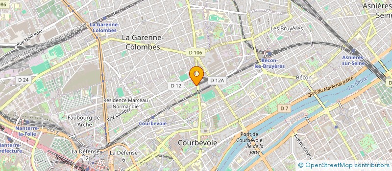 localisation de l'entreprise MADAME JACQUELINE PINGAT à COURBEVOIE