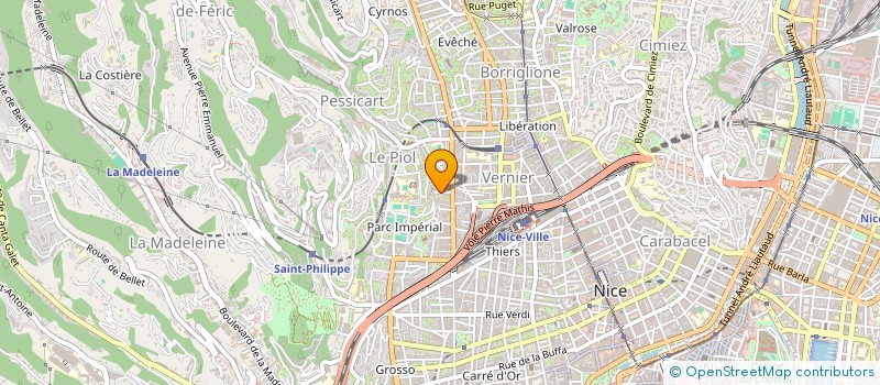 localisation de l'entreprise MADAME JACQUELINE PINGLAUT  NICE
