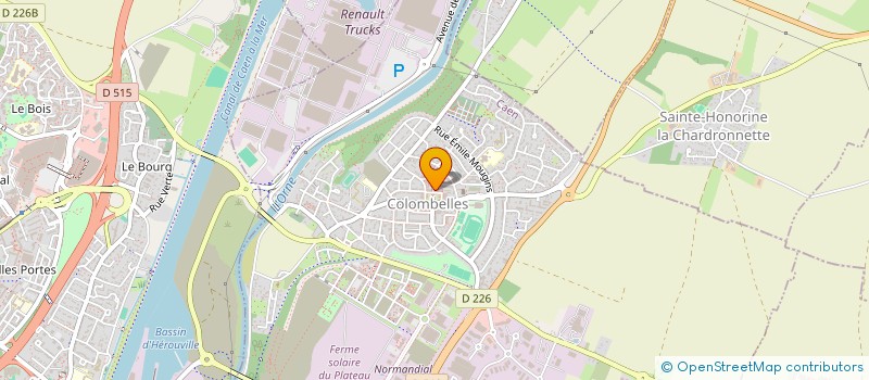 localisation de l'entreprise MADAME JACQUELINE PIVARD  COLOMBELLES