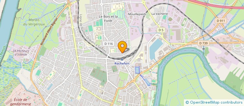 localisation de l'entreprise MADAME JACQUELINE PODER  ROCHEFORT