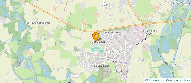 localisation de l'entreprise MADAME JACQUELINE PONDEMER  CHAVAGNE