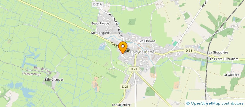 localisation de l'entreprise MADAME JACQUELINE PONGE à BOIS-DE-CENE