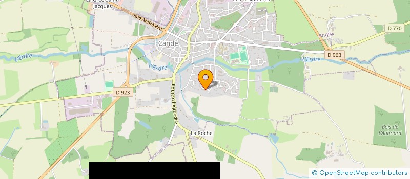 localisation de l'entreprise MADAME JACQUELINE POTIRON  VALLONS-DE-L'ERDRE