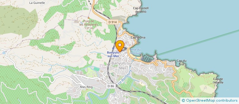 localisation de l'entreprise MADAME JACQUELINE POU  BANYULS-SUR-MER