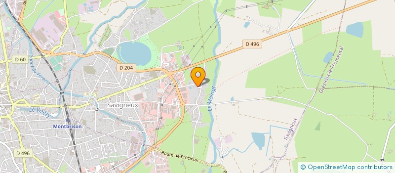 localisation de l'entreprise MADAME JACQUELINE POUPON  SAVIGNEUX