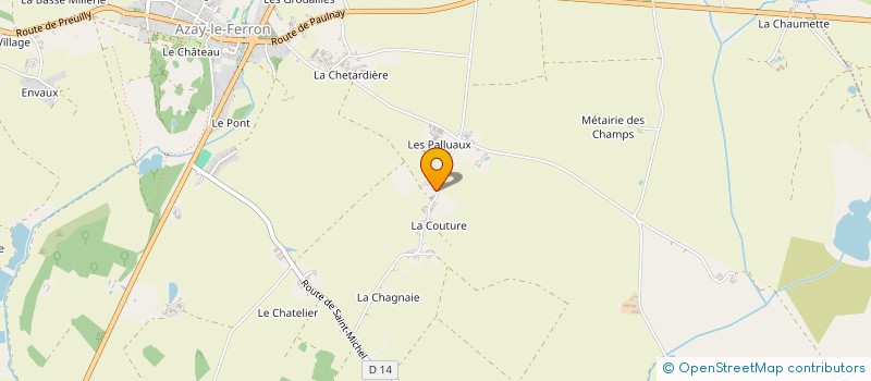 localisation de l'entreprise MADAME JACQUELINE POURNIN à AZAY-LE-FERRON