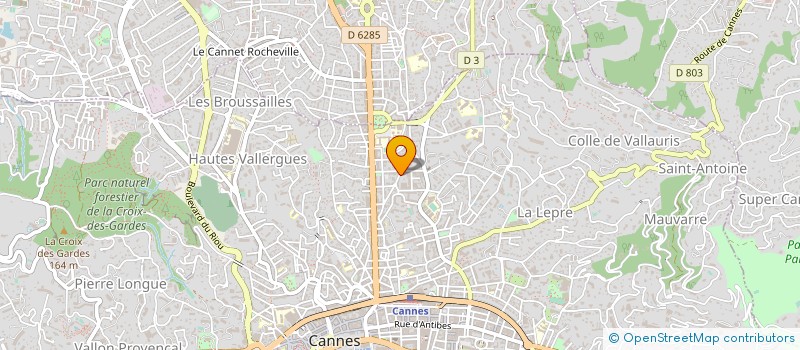 localisation de l'entreprise MADAME JACQUELINE POZZI à CANNES