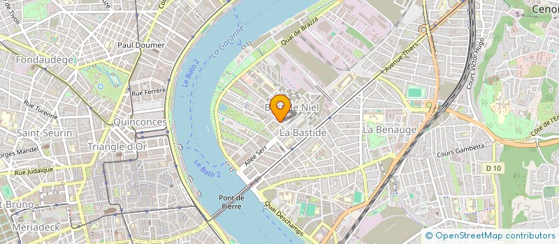 localisation de l'entreprise MADAME JACQUELINE PRIEUR-GARROUSTE  BORDEAUX