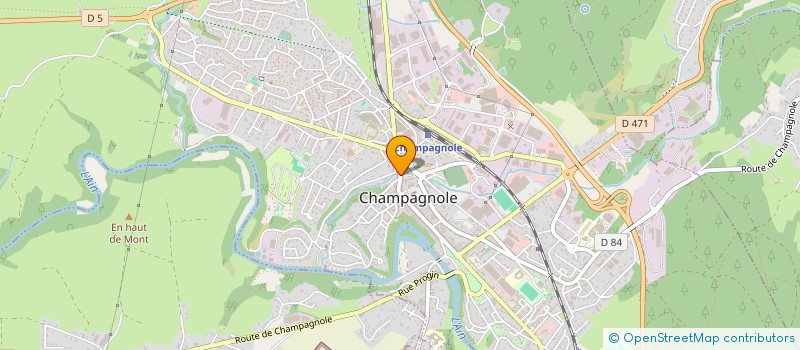 localisation de l'entreprise MADAME JACQUELINE PROST-BOUCLE  CHAMPAGNOLE