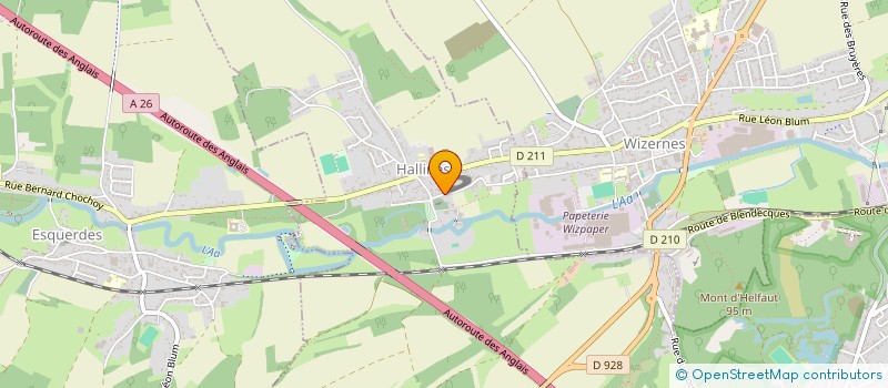 localisation de l'entreprise MADAME JACQUELINE PRUVOST  HALLINES