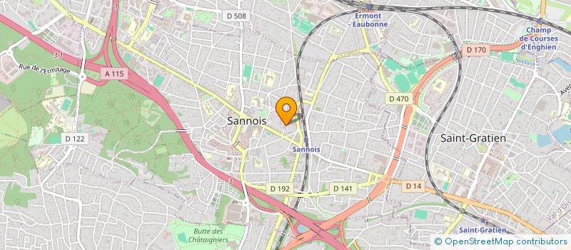 localisation de l'entreprise MADAME JACQUELINE PUBERT  SANNOIS