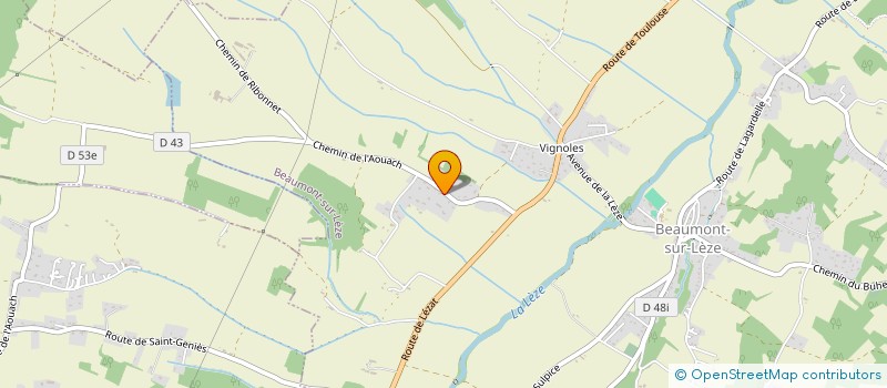 localisation de l'entreprise MADAME JACQUELINE PUJOL  BEAUMONT-SUR-LEZE