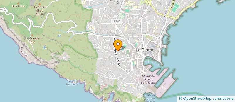 localisation de l'entreprise MADAME JACQUELINE RAFAI  LA CIOTAT