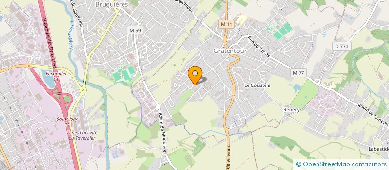 localisation de l'entreprise MADAME JACQUELINE RAFFANEL  GRATENTOUR