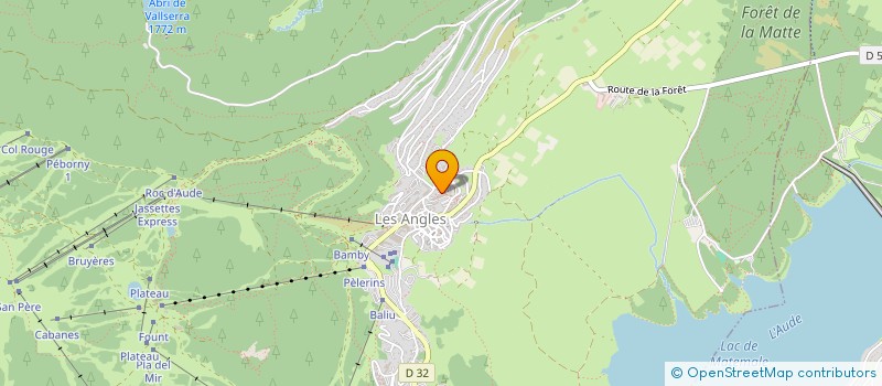 localisation de l'entreprise MADAME JACQUELINE RAFFANEL  LES ANGLES