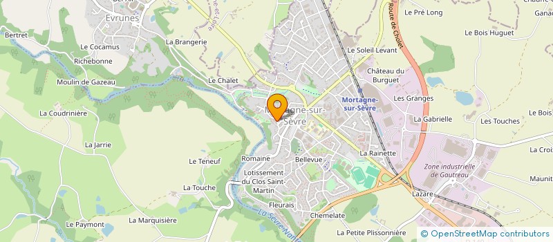 localisation de l'entreprise MADAME JACQUELINE RAFFLEGEAU à MORTAGNE-SUR-SEVRE