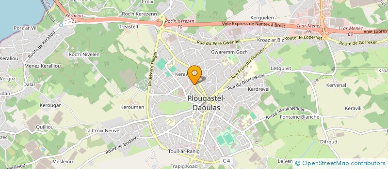 localisation de l'entreprise MADAME JACQUELINE RAMPI  PLOUGASTEL-DAOULAS