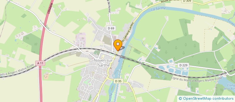 localisation de l'entreprise MADAME JACQUELINE REMARS à NOYEN-SUR-SARTHE
