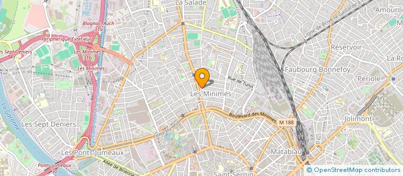 localisation de l'entreprise MADAME JACQUELINE RESPAUD à TOULOUSE