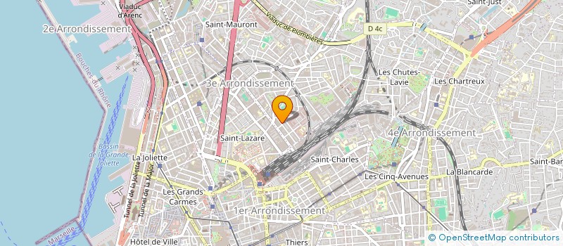 localisation de l'entreprise MADAME JACQUELINE REYNIER à MARSEILLE